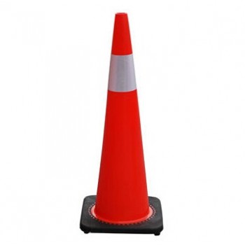 Flexible PVC Traffic Cone with black base